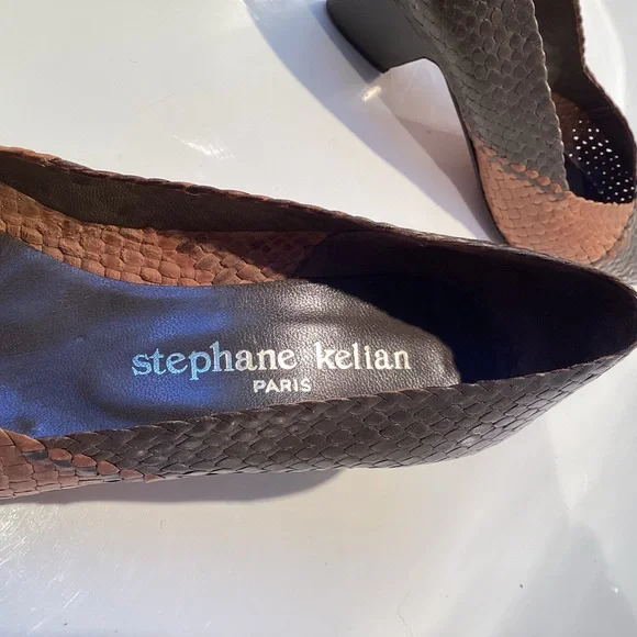 Stephane Kelian Brown and Tan Woven Heels - Picture 5 of 9
